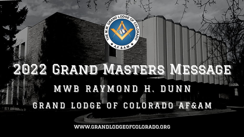 2022 Grand Masters Message